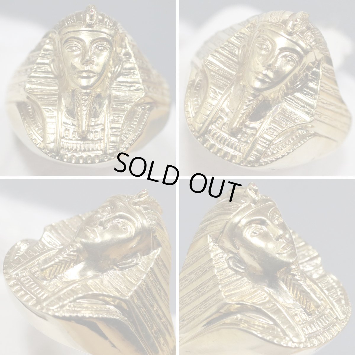 画像4: K18リング ファラオモチーフ 9.1g #19.5 (4)