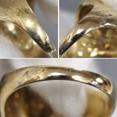 画像6: K18リング ファラオモチーフ 9.1g #19.5 (6)