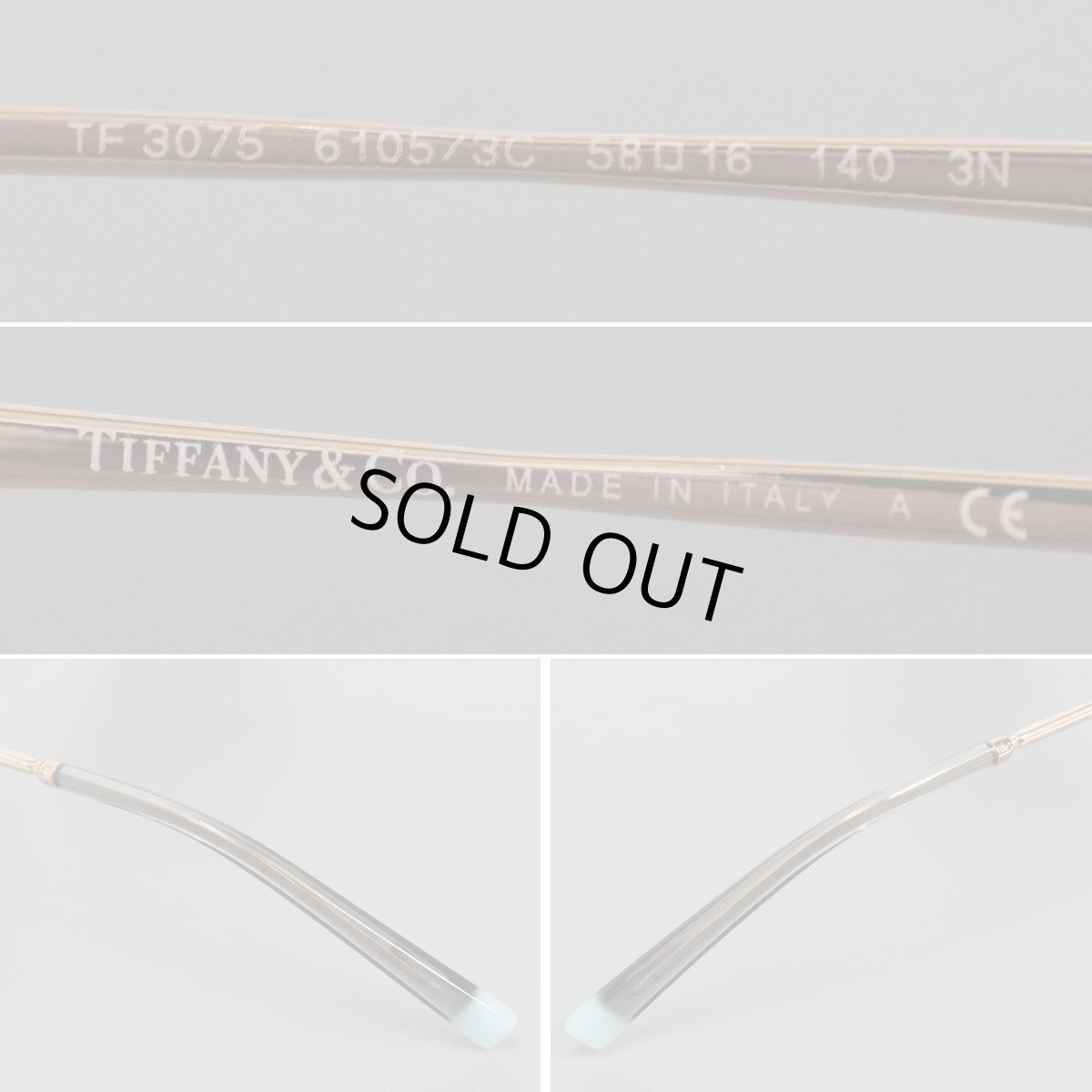 画像6: ティファニー サングラス 6105/3C 58□16 140 3N(TF3075) (6)