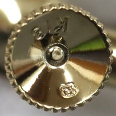 画像7: ミキモト K18ペリドットイヤリング Pe0.80×2 10.2g (7)