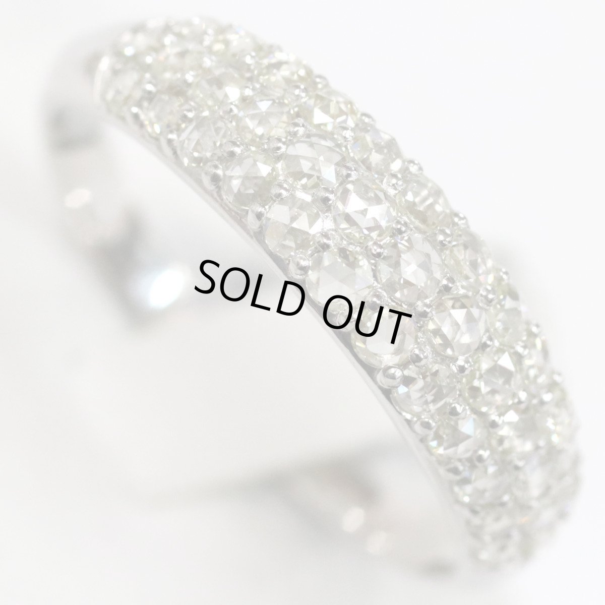 画像4: Pt900ローズカットダイヤモンドリング D0.80 4.6g #21 (4)