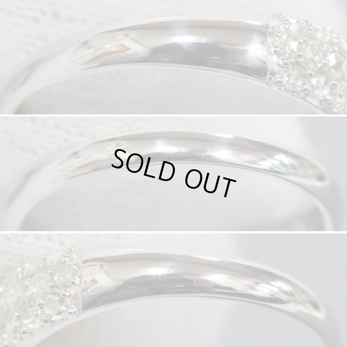 画像7: Pt900ローズカットダイヤモンドリング D0.80 4.6g #21 (7)