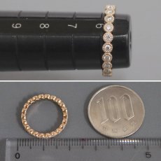 画像6: K18ダイヤモンドリング フルエタニティリング D0.42 2.2g #6 (6)