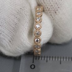 画像8: K18ダイヤモンドリング フルエタニティリング D0.42 2.2g #6 (8)