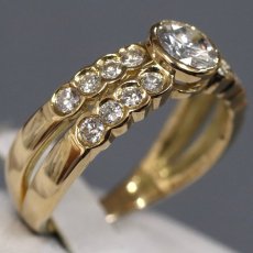 画像3: K18ダイヤモンドリング D1.00 5.3g #15 イエローゴールド 1カラット (3)