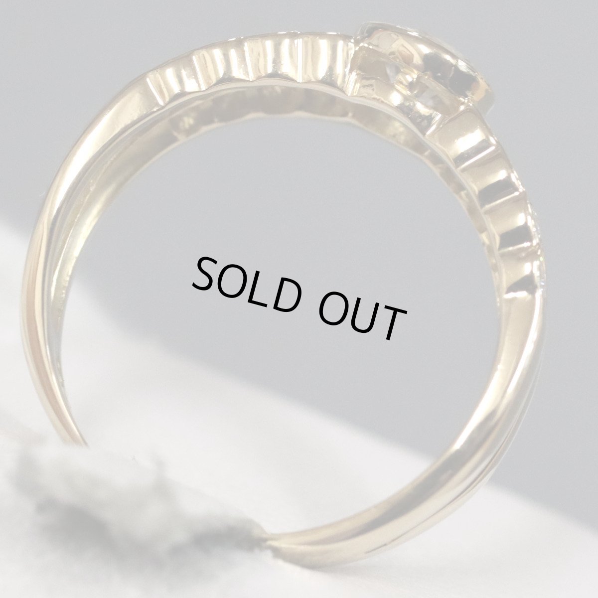 画像5: K18ダイヤモンドリング D1.00 5.3g #15 イエローゴールド 1カラット (5)