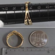 画像8: K18ダイヤモンドリング D1.00 5.3g #15 イエローゴールド 1カラット (8)
