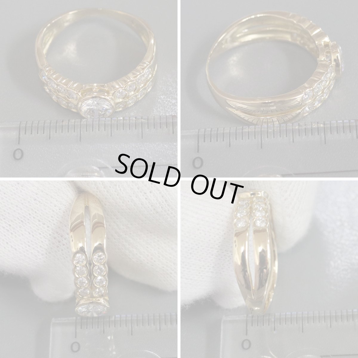 画像9: K18ダイヤモンドリング D1.00 5.3g #15 イエローゴールド 1カラット (9)