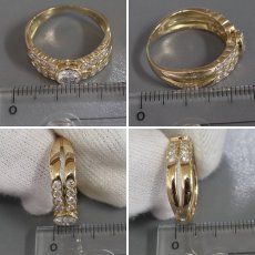 画像9: K18ダイヤモンドリング D1.00 5.3g #15 イエローゴールド 1カラット (9)