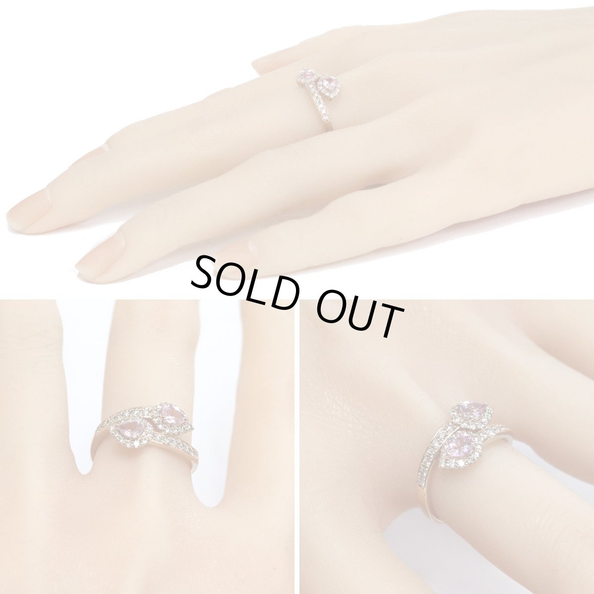 画像9: K18PGパパラチアサファイアダイヤモンドリング PS0.393 PS0.372 D0.48 4.0g #13 鑑別書 ピンクゴールド (9)