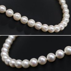画像2: タサキ パールネックレス シルバー金具 9.0-9.4mm 43cm (2)
