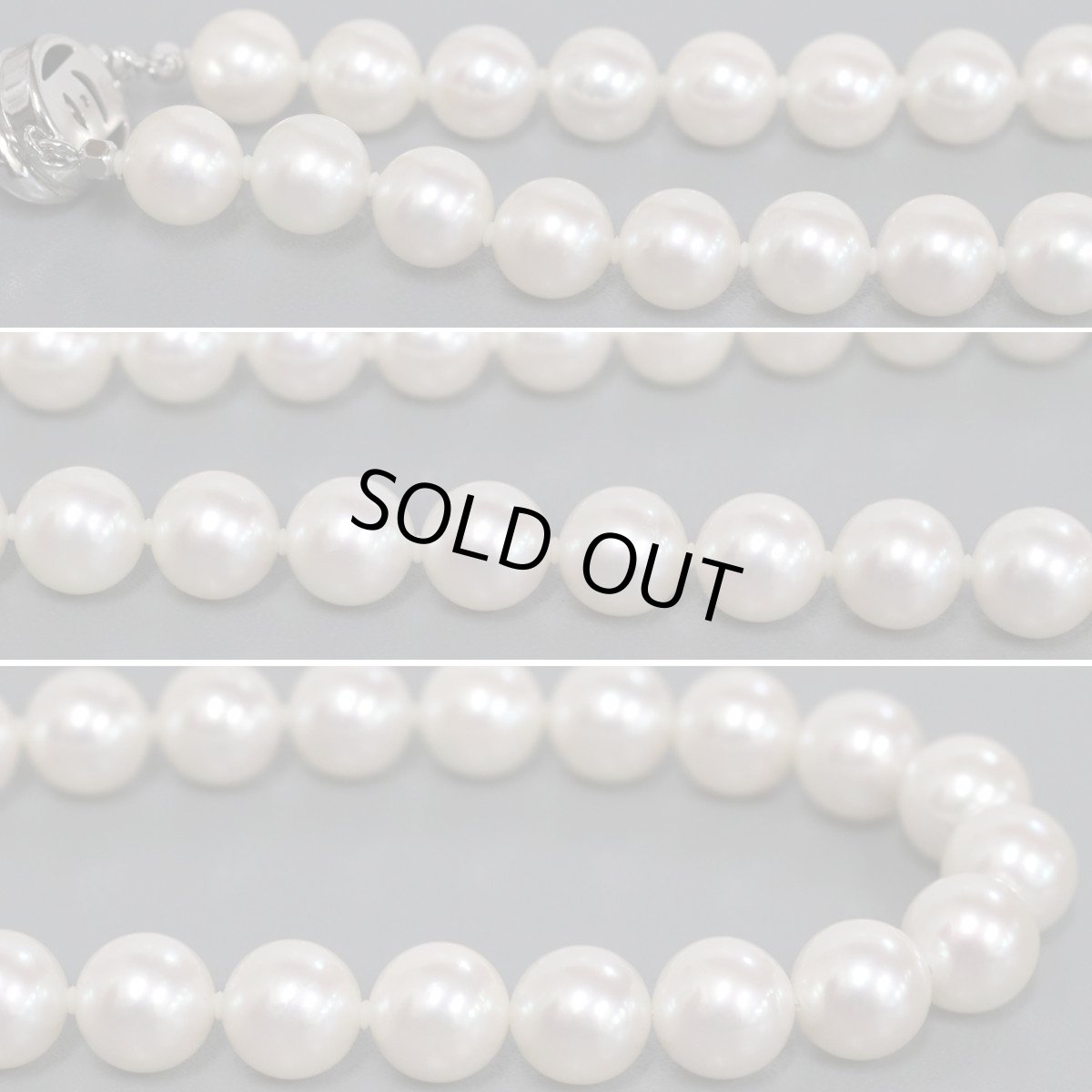 画像3: タサキ パールネックレス シルバー金具 9.0-9.4mm 43cm (3)