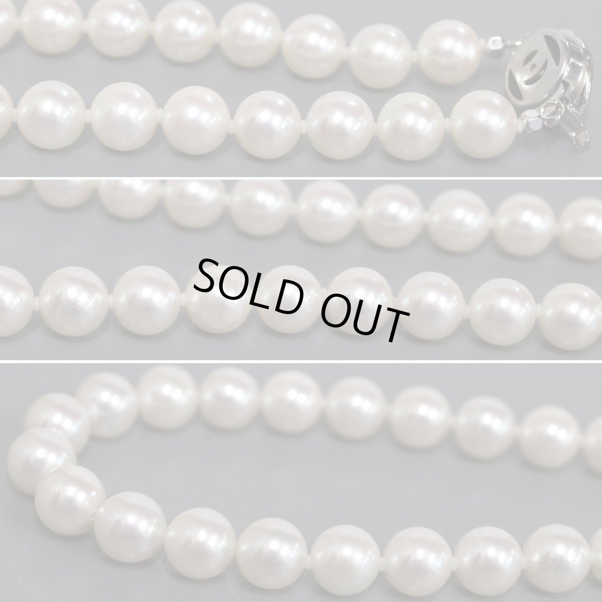 画像4: タサキ パールネックレス シルバー金具 9.0-9.4mm 43cm (4)