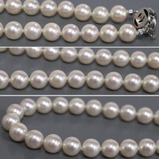 画像4: タサキ パールネックレス シルバー金具 9.0-9.4mm 43cm (4)