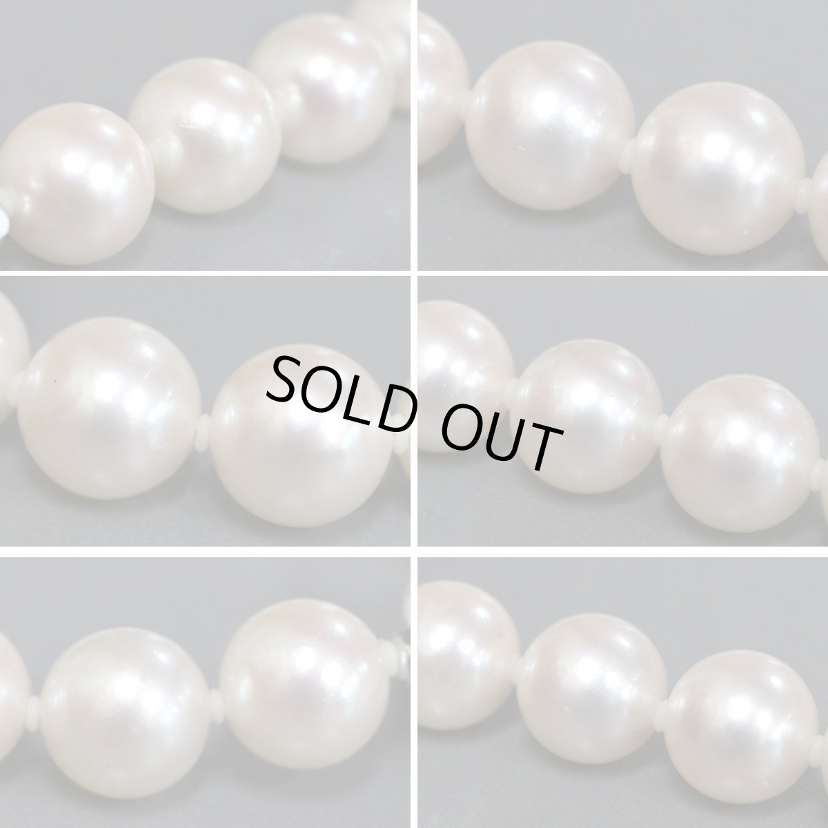 画像7: タサキ パールネックレス シルバー金具 9.0-9.4mm 43cm (7)