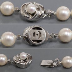 画像9: タサキ パールネックレス シルバー金具 9.0-9.4mm 43cm (9)