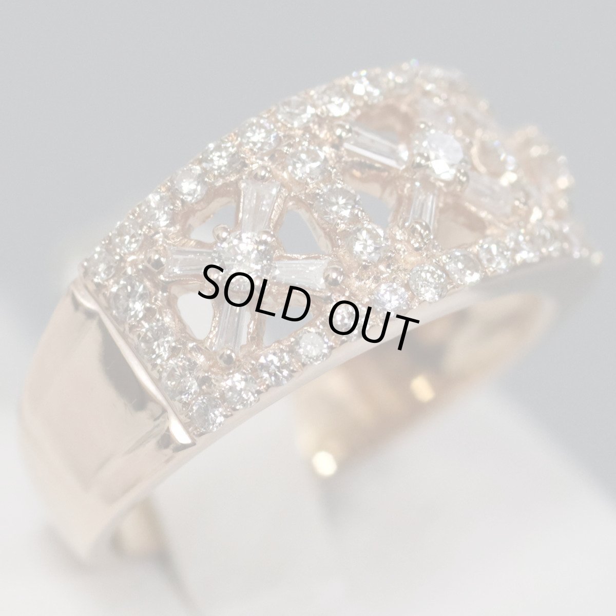 画像3: K18PGダイヤモンドリング D0.70 5.6g #10.5 (3)