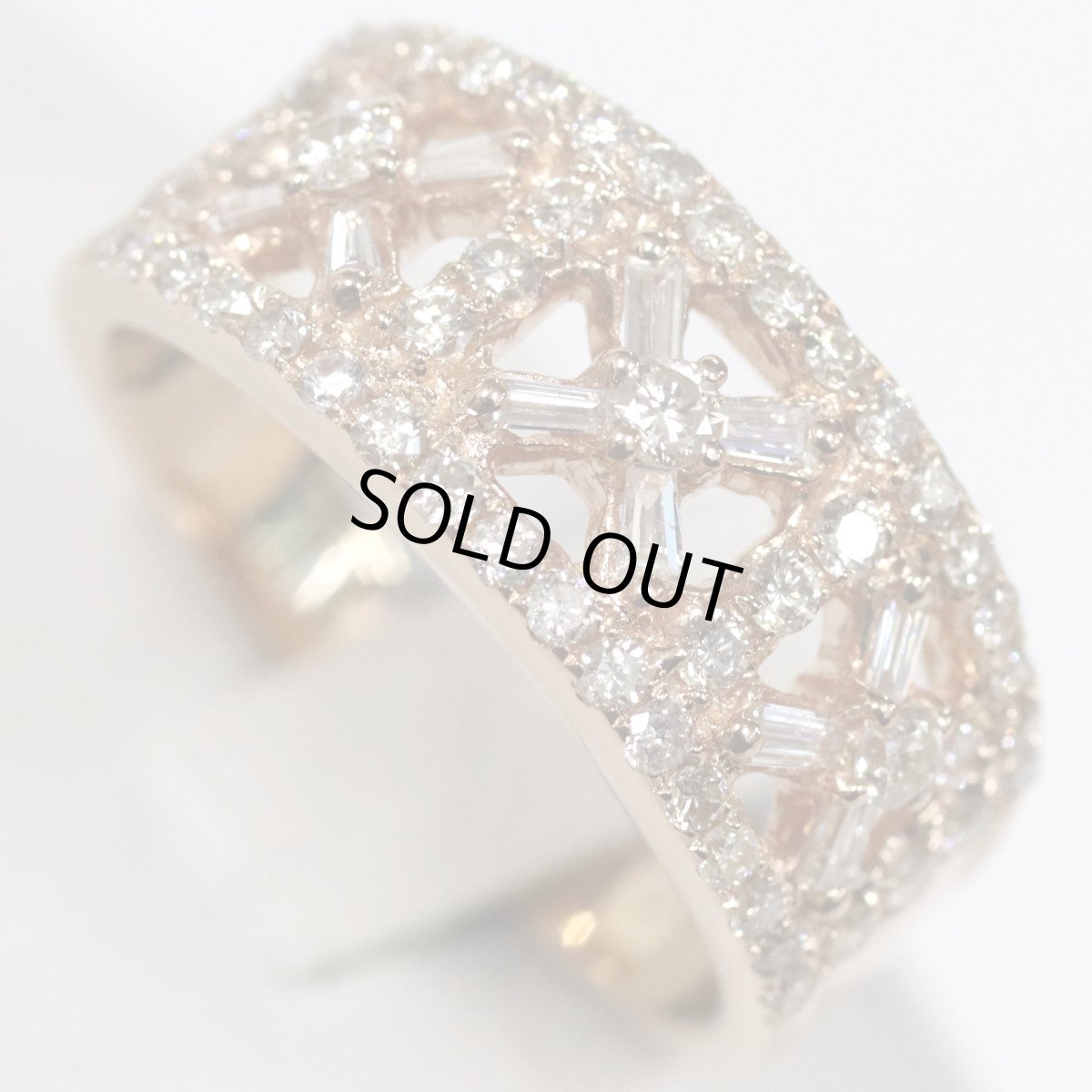 画像4: K18PGダイヤモンドリング D0.70 5.6g #10.5 (4)