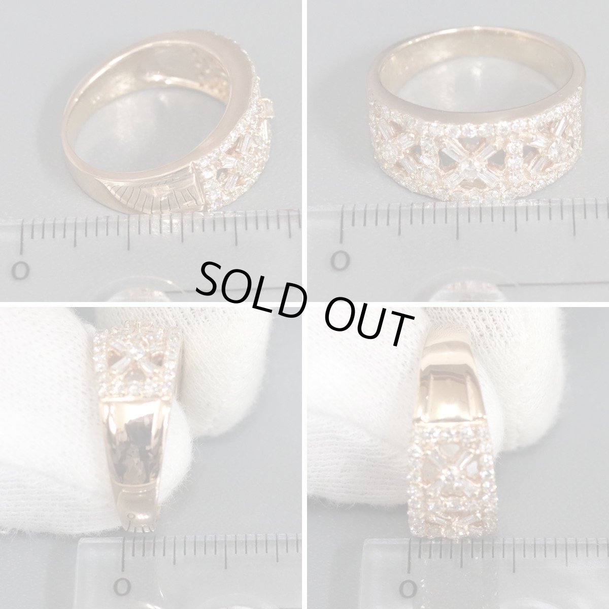 画像9: K18PGダイヤモンドリング D0.70 5.6g #10.5 (9)