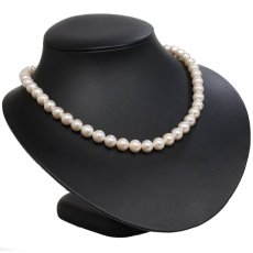 画像1: パールネックレス シルバー金具 8.5-9.0mm 41cm (1)