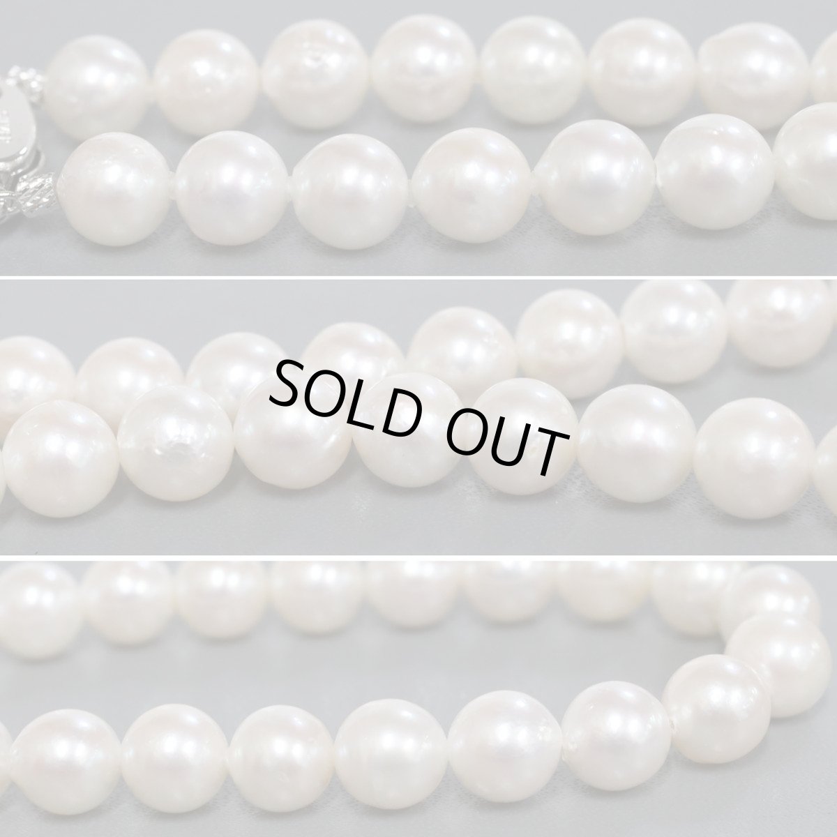 画像3: パールネックレス シルバー金具 8.5-9.0mm 41cm (3)