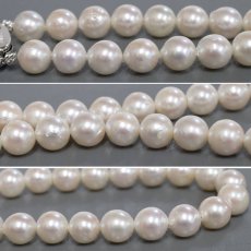 画像3: パールネックレス シルバー金具 8.5-9.0mm 41cm (3)