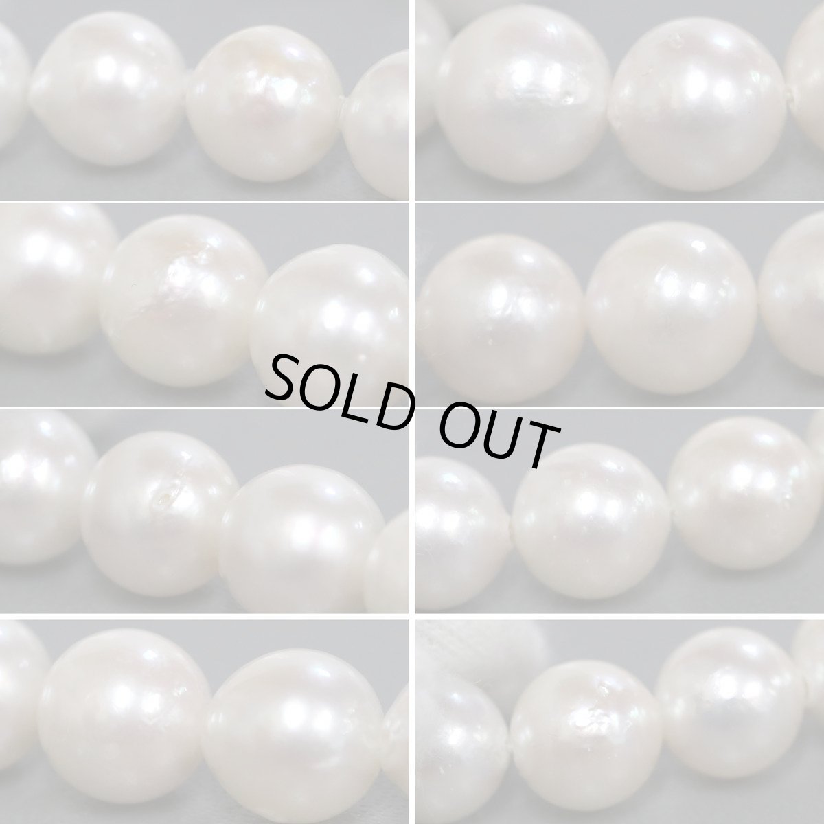 画像6: パールネックレス シルバー金具 8.5-9.0mm 41cm (6)