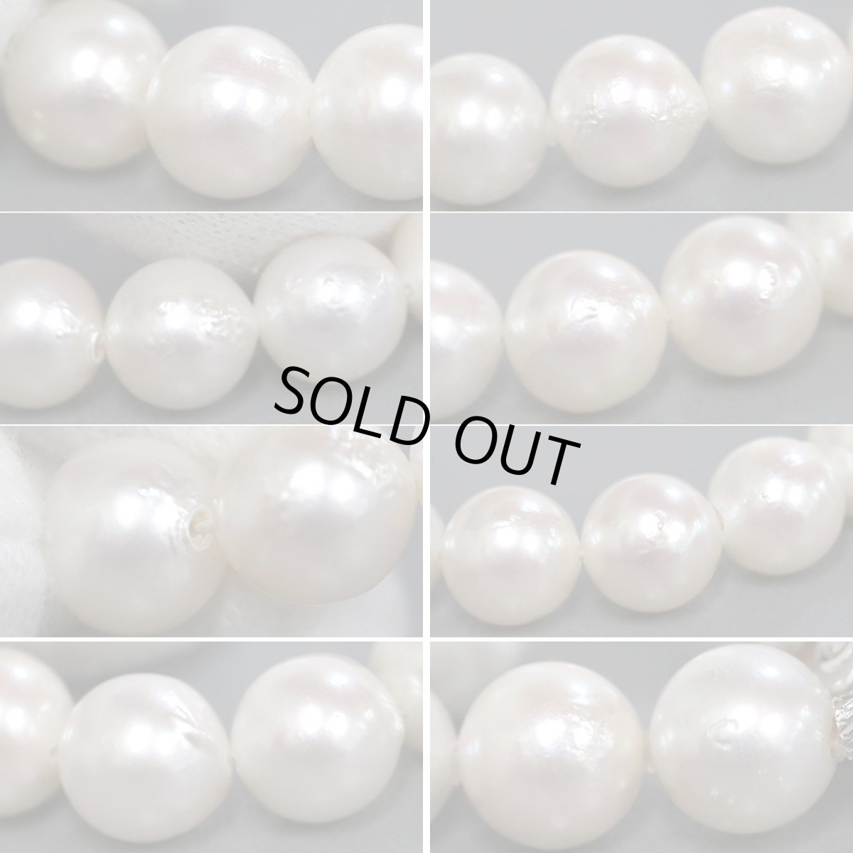 画像7: パールネックレス シルバー金具 8.5-9.0mm 41cm (7)