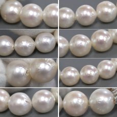 画像7: パールネックレス シルバー金具 8.5-9.0mm 41cm (7)