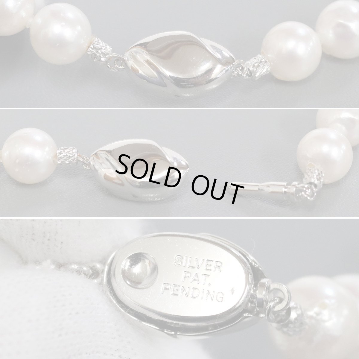 画像9: パールネックレス シルバー金具 8.5-9.0mm 41cm (9)