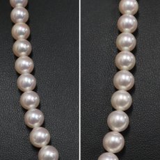 画像3: パールネックレス シルバー金具 7.0-7.5mm 61cm (3)