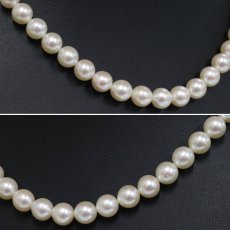 画像3: パールネックレス シルバー金具 8.0-8.4mm 38cm (3)