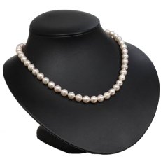 画像1: パールネックレス シルバー925金具 7.5-7.8mm 43cm (1)