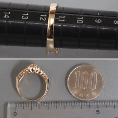 画像8: K18PGダイヤモンドリング フラワーモチーフ D1.00 3.8g #11.5 (8)