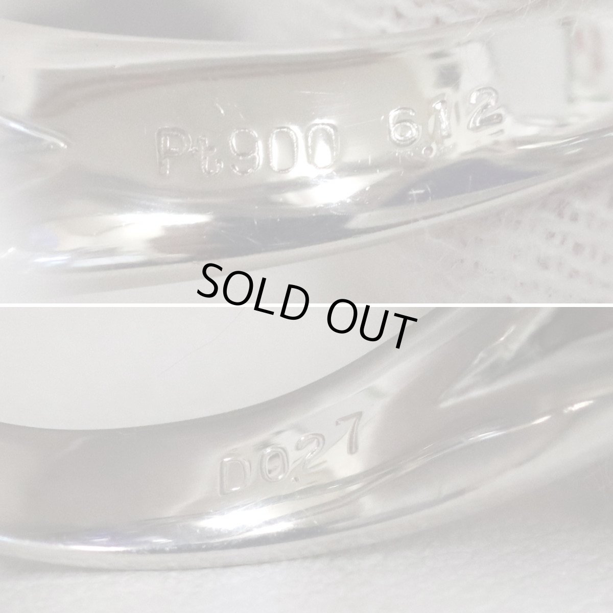 画像7: Pt900タンザナイトダイヤモンドリング TZ6.12 D0.27 12.3g #14 ソーティング (7)