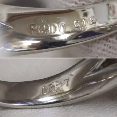 画像7: Pt900タンザナイトダイヤモンドリング TZ6.12 D0.27 12.3g #14 ソーティング (7)