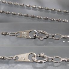 画像8: K18WGダイヤモンドルビーペンダント クロスモチーフ D1.00 R0.34 9.2g 39cm (8)