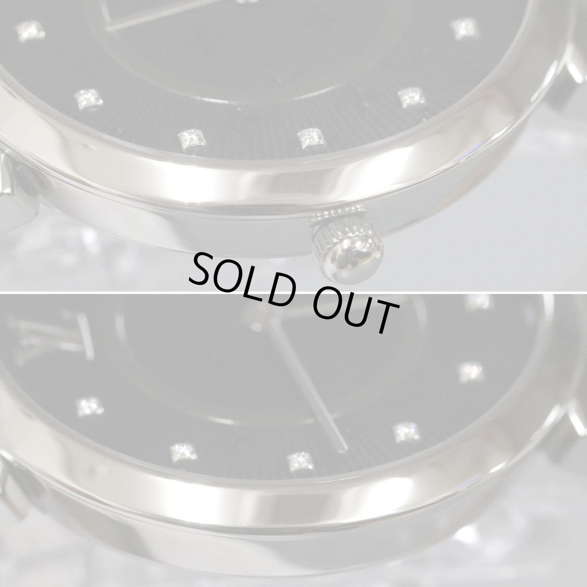 画像3: ルイ・ヴィトン タンブール スリム 11Pダイヤモンド(QA145Z)ブラック文字盤 Qz (3)