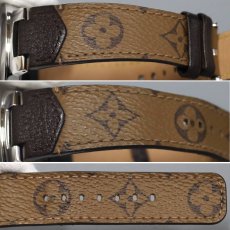 画像7: ルイ・ヴィトン タンブール スリム 11Pダイヤモンド(QA145Z)ブラック文字盤 Qz (7)