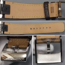 画像8: ルイ・ヴィトン タンブール スリム 11Pダイヤモンド(QA145Z)ブラック文字盤 Qz (8)