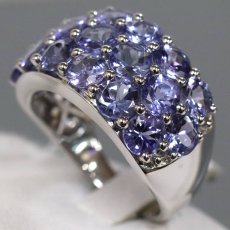 画像2: K18WGタンザナイトリング TZ6.30 9.3g #16 (2)