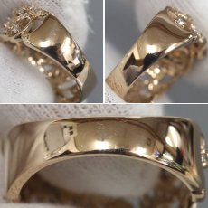 画像6: K18PGダイヤモンドリング フラワーモチーフ D0.36 5.4g #16 (6)