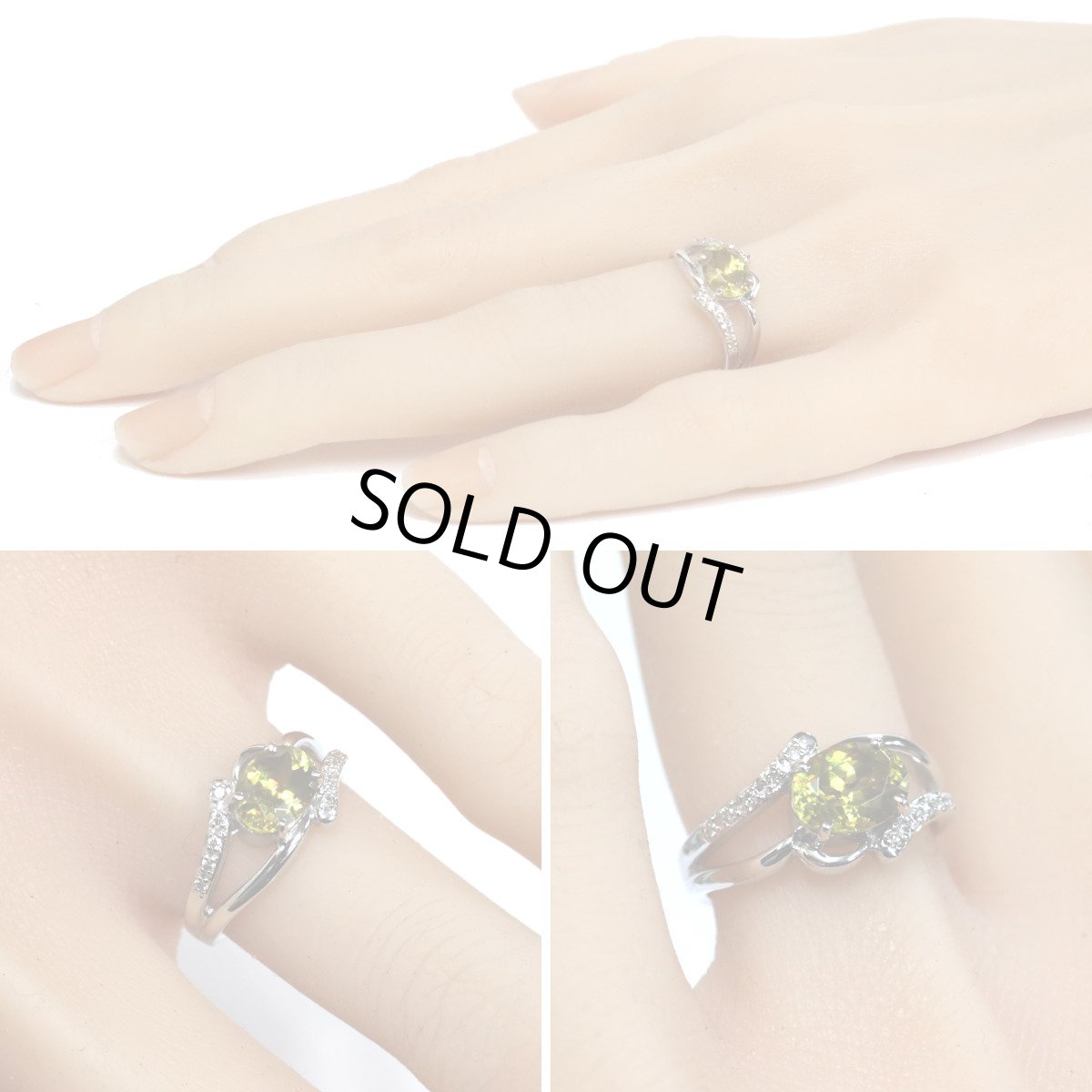 画像10: K18WGスフェーンダイヤモンドリング S1.67 D0.08 4.9g #12 (10)