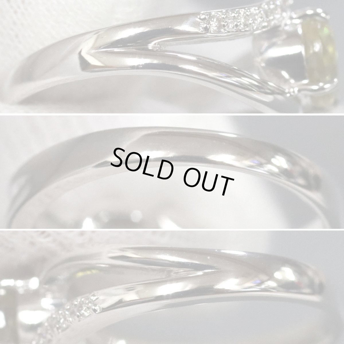 画像6: K18WGスフェーンダイヤモンドリング S1.67 D0.08 4.9g #12 (6)