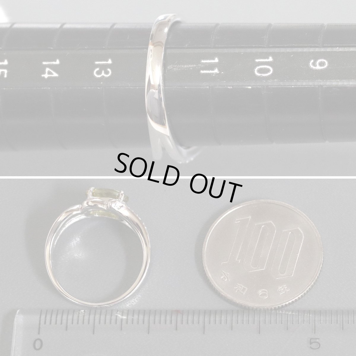 画像8: K18WGスフェーンダイヤモンドリング S1.67 D0.08 4.9g #12 (8)