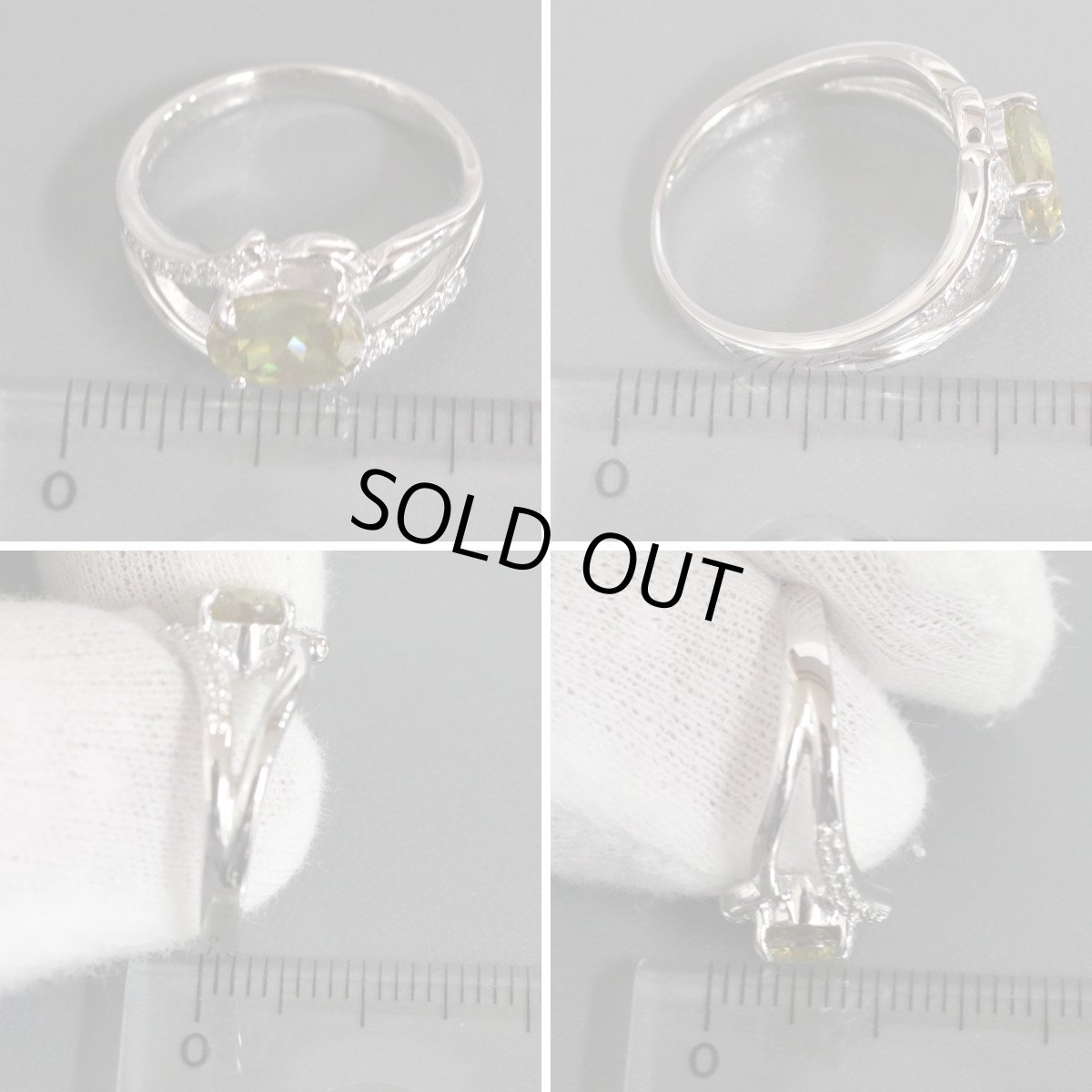 画像9: K18WGスフェーンダイヤモンドリング S1.67 D0.08 4.9g #12 (9)