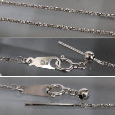 画像7: K18WG/Pt900デマントイドガーネットダイヤモンドペンダント DG0.29 D0.32 4.7g AJ付45cm (7)