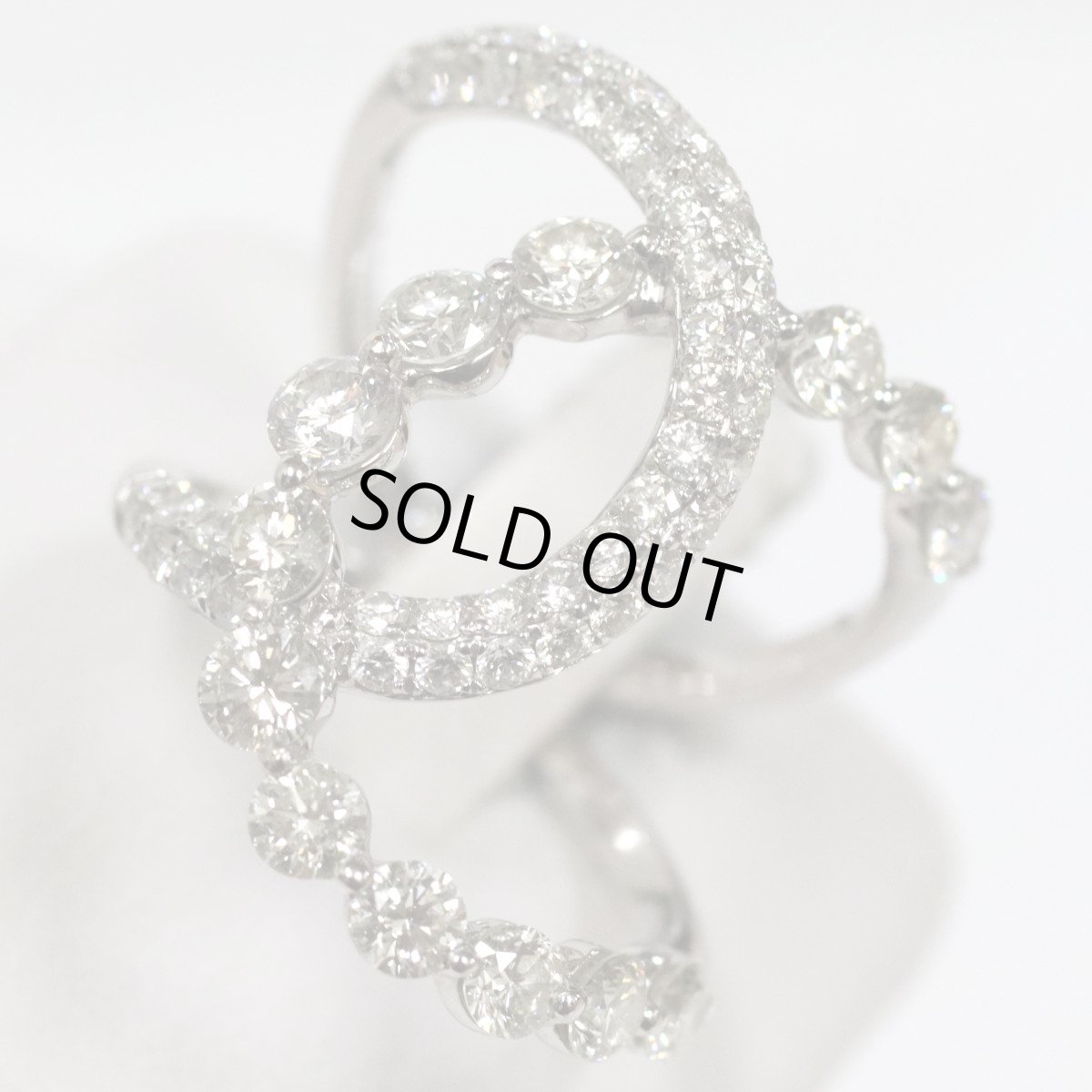 画像1: 750ダイヤモンドリング D2.00 5.4g #11 鑑別書 (1)