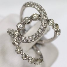 画像1: 750ダイヤモンドリング D2.00 5.4g #11 鑑別書 (1)