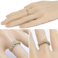 画像10: K18ダイヤモンドリング フラワーモチーフ D1.00 5.0g #12 (10)